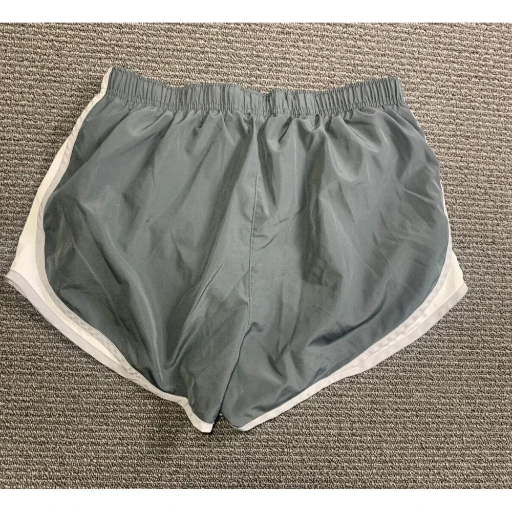 Nike Michigan State Spartans Running Shorts Womens Large Gray NCAA Dri-FIT Lined